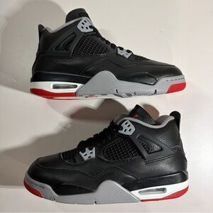 Nike Air Jordan 4 Retro Bred Reimagined B-GRADE FQ8213-006  Sz 7Y / WMNS Sz 8.5